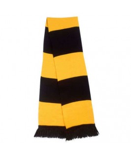 Bufanda negro con amarillo