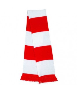 Bufanda rojo con blanco